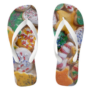 Kerstkoekjes, ik Colorful Holiday Baking Teenslippers