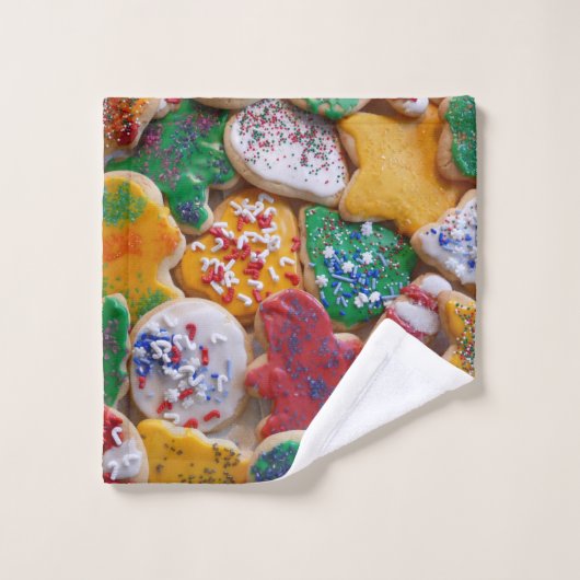 Kerstkoekjes, ik Colorful Holiday Baking Washandje (Wasdoekje)