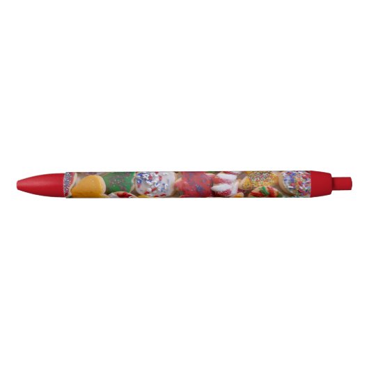 Kerstkoekjes, ik Colorful Holiday Baking Zwarte Inkt Pen (Voorkant)
