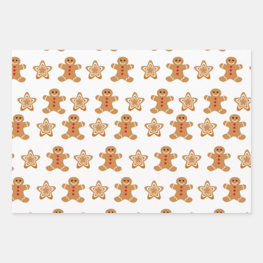 kerstkoekjes inpakpapier vel (Voorkant 3)