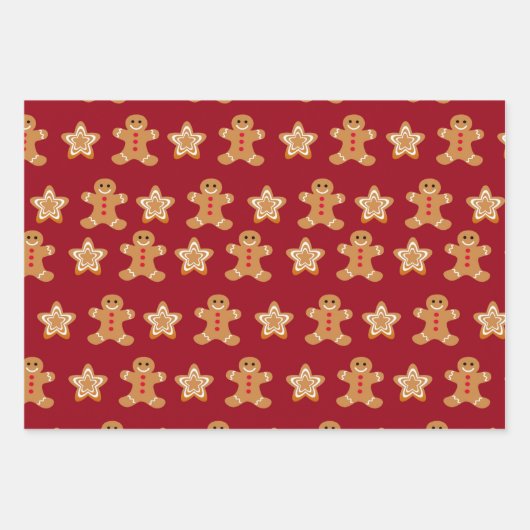 kerstkoekjes inpakpapier vel (Voorkant 2)