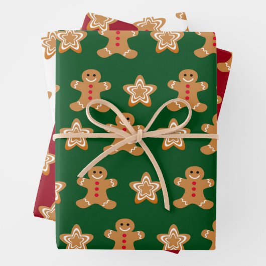 kerstkoekjes inpakpapier vel (In situ)