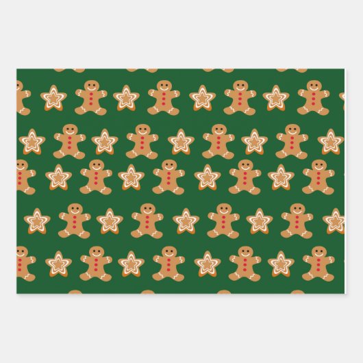 kerstkoekjes inpakpapier vel (Voorkant)