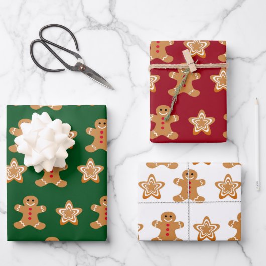 kerstkoekjes inpakpapier vel (Voorkant)