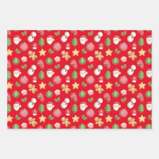 Kerstkoekjes Inpakpapier Vel (Voorkant 3)