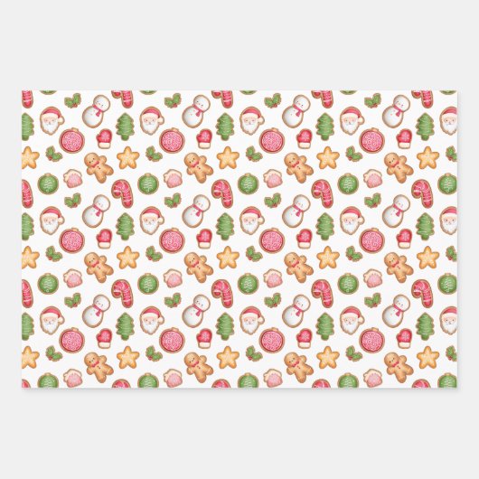 Kerstkoekjes Inpakpapier Vel (Voorkant)