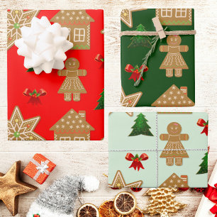 kerstkoekjes inpakpapier vel