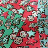 Kerstkoekjes Inpakpapier Vel