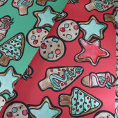 Kerstkoekjes Inpakpapier Vel