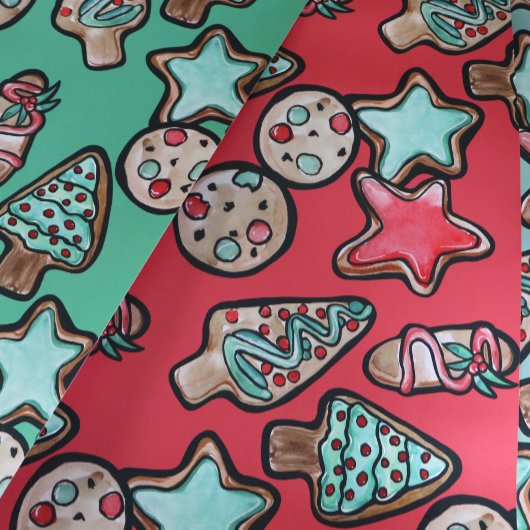 Kerstkoekjes Inpakpapier Vel