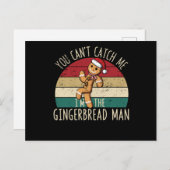 Kerstkoekjes Je kunt me niet pakken Briefkaart (Voorkant / Achterkant)