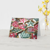 Kerstkoekjes Kaart (Gele Bloem)