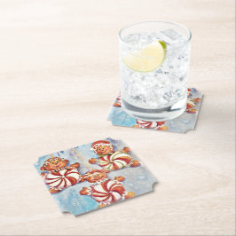 Kerstkoekjes Kartonnen Onderzetters