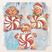 Kerstkoekjes Kartonnen Onderzetters (Voorkant)