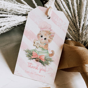 Kerstkoekjes kat Gift Labels Cadeaulabel