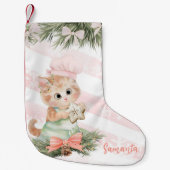 Kerstkoekjes kat kleine kerstsok (Voorkant)