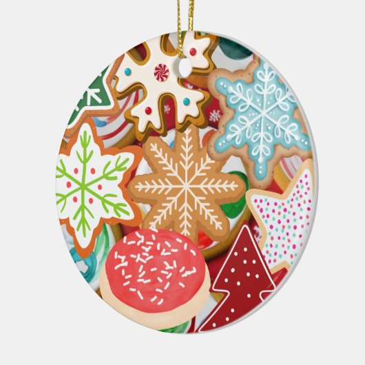 Kerstkoekjes Keramisch Ornament (Links)