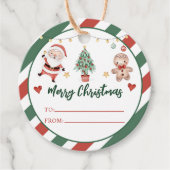 Kerstkoekjes Kerstfeest Bedankjes Labels (Voorkant)