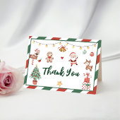 Kerstkoekjes Kerstfeest Bedankkaart