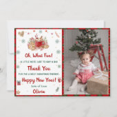 Kerstkoekjes Kerstfeest Dank u Foto Kaart (Voorkant)