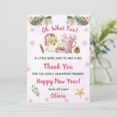 Kerstkoekjes Kerstfeest Dank u Kaart (Staand voorkant)