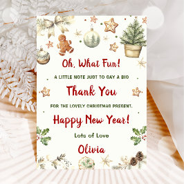 Kerstkoekjes Kerstfeest Dank u Kaart