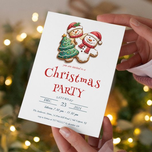 Kerstkoekjes kerstfeest kaart