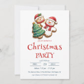 Kerstkoekjes kerstfeest kaart (Voorkant)