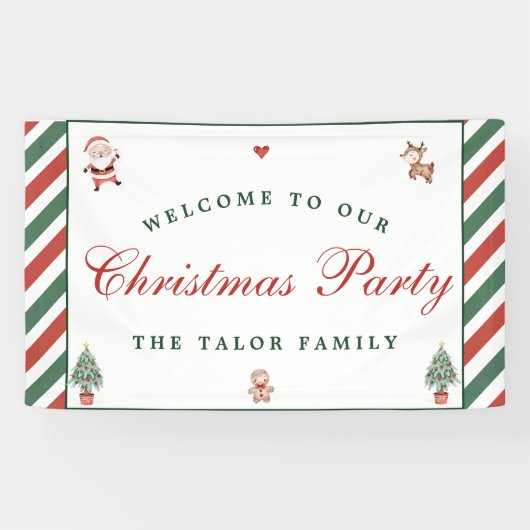 Kerstkoekjes Kerstfeest Spandoek (Horizontaal)