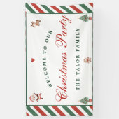 Kerstkoekjes Kerstfeest Spandoek (Verticaal)