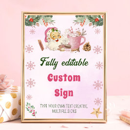 Kerstkoekjes Kerstfeest Tafelteken Poster