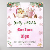 Kerstkoekjes Kerstfeest Tafelteken Poster (Voorkant)