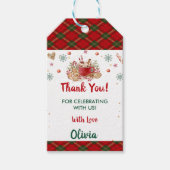 Kerstkoekjes Kerstmis Verjaardagsfeest Cadeaulabel (Voorkant)