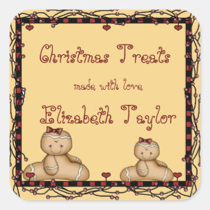 Kerstkoekjes, Kerstpeperkoek Sticker