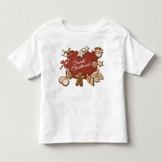 kerstkoekjes kinder shirts (Voorkant)