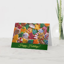 Kerstkoekjes Kleurrijke vakantie (Blank Inside)