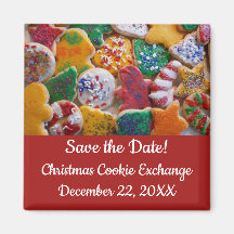 Kerstkoekjes Kleurrijke vakantie Save the Date