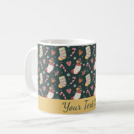Kerstkoekjes & Kousen Gepersonaliseerde Mok