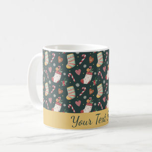 Kerstkoekjes & Kousen Gepersonaliseerde Mok