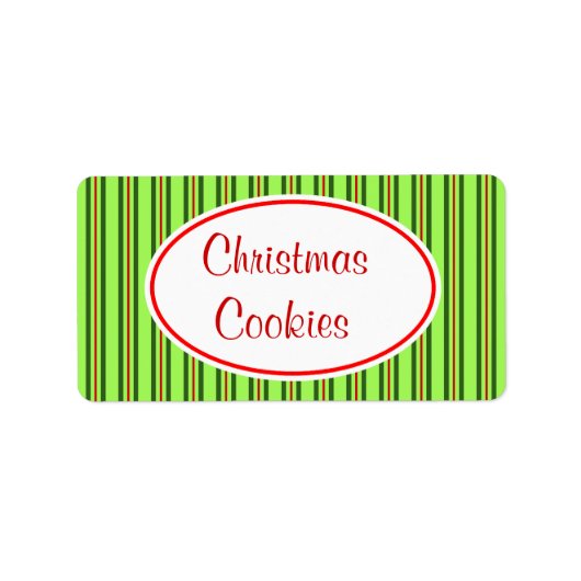 Kerstkoekjes Label (Voorkant)