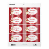 Kerstkoekjes Labels (Full Sheet)