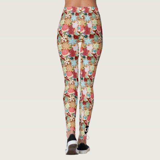 Kerstkoekjes Leggings (Achterkant)