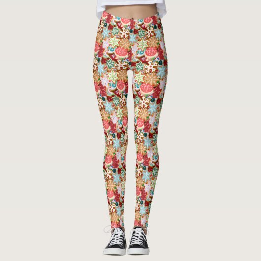 Kerstkoekjes Leggings (Voorkant)