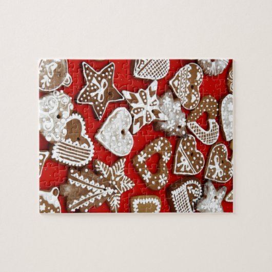 kerstkoekjes legpuzzel (Horizontaal)