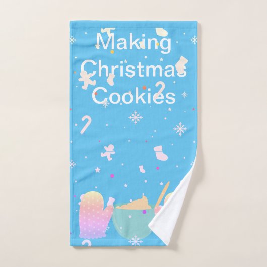 Kerstkoekjes maken handdoek (Handdoek)