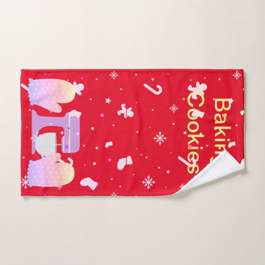 Kerstkoekjes maken handdoek (Handdoek)