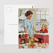 Kerstkoekjes maken met mijn Ma-foto Briefkaart (Voorkant / Achterkant)