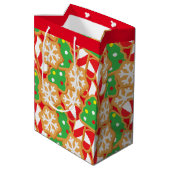 Kerstkoekjes Medium Cadeauzakje (Achterkant Gekanteld)