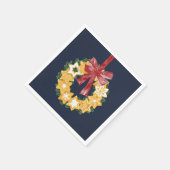 Kerstkoekjes met blauwe grijze achtergrond servetten (Hoek)