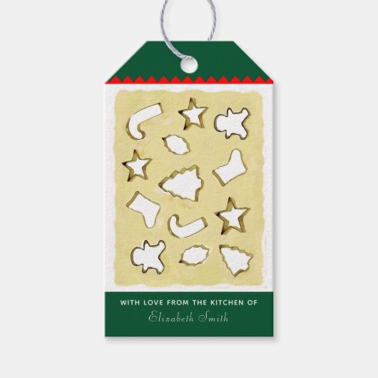 kerstkoekjes met cadeautjes Labels Cadeaulabel (Voorkant)